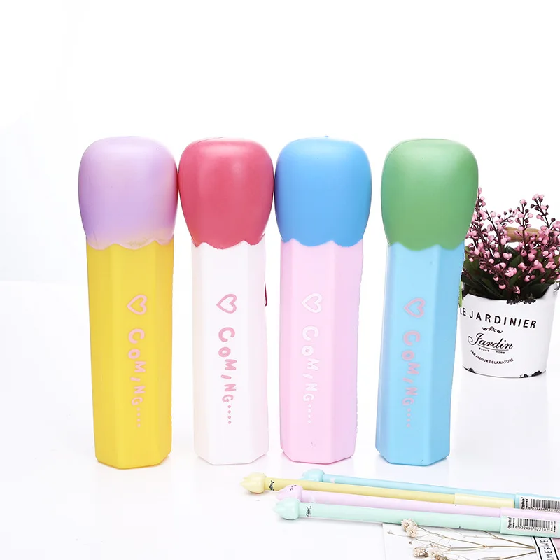 1Pcs New Novelty Candy Color Match Stick Shape Silicone Waterproof
