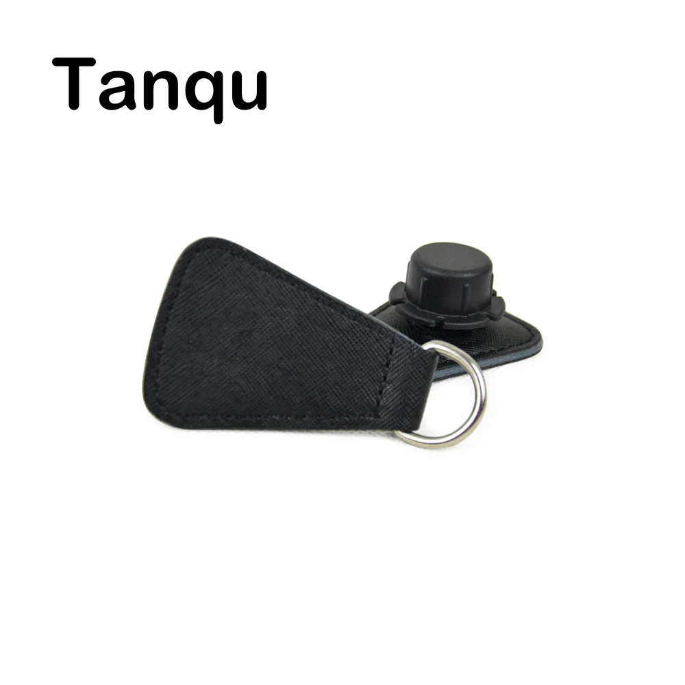 

TANQU New 1 Pair 2 Pc PU Angular Leather Drop End for Obag Handle Strap Drop Attachment for O Bag Handbag Women Bag