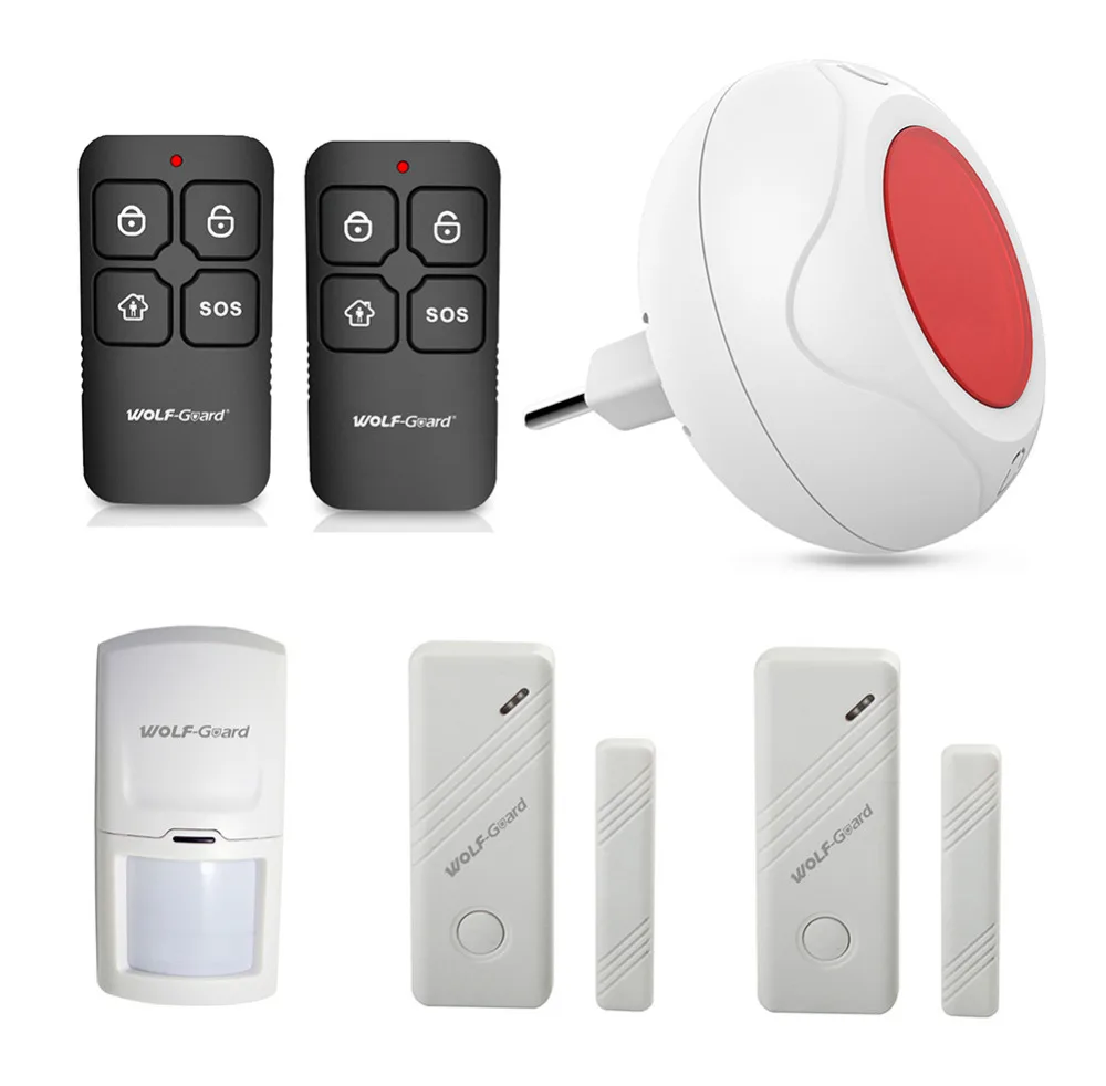 New Wireless DIY Home Security font b Alarm b font Burglar System Indoor LED Siren PIR