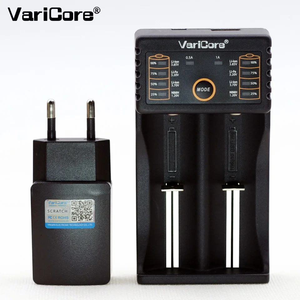 VariCore V20i V10 U4 18650 26650 18350 16340 18500 25500 17500 никель-металл-гидридного 1,2 V AA/AAA зарядное напряжение на выходе 5 в smart 3,7 V зарядное устройство для батареи