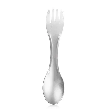 

1PC EDC Titanium Dual-use Spoon Light Titanium Alloy Spoon Outdoor Camping Tableware Tourism Portable Tools Accessories