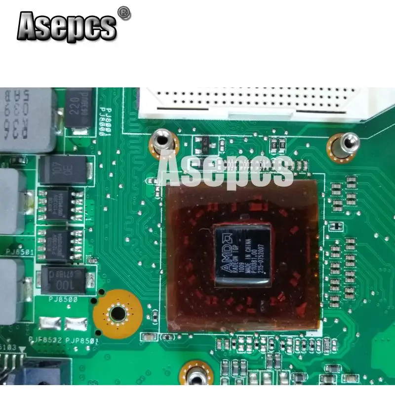 Asepcs K52DR материнская плата для ноутбука ASUS K52DR A52DE K52DE A52DR K52D K52 тест оригинальная материнская плата AMD 1G видеокарта