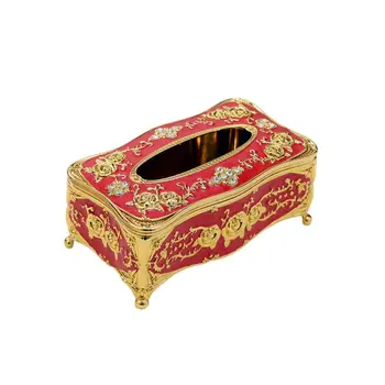 

1pc Elegant Napkin Holder Box Tissue Box Paper Storage Box Chic Napkin Case Holder for Living Room Office