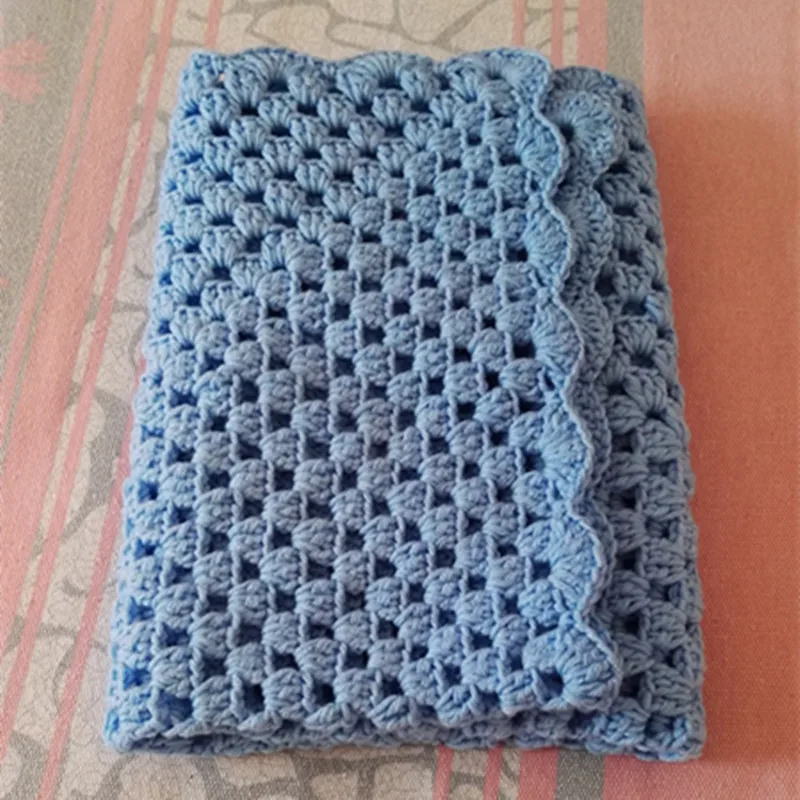 Crochet Baby Blanket Afghan Nursery Bedding Christening Baptism Gift Deken Colcha Coperta Babydecke Manta Couverture Crochet Afghan Blankets Christening Blanketbaby Crochet Afghans Aliexpress