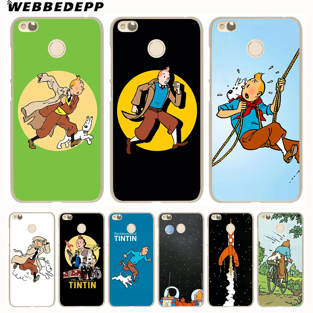 

WEBBEDEPP The Adventures of Tintin Phone Hard Case for Xiaomi Mi 8 9 SE 5S 5X 6X 6 5 Mi A1 A2 Lite F1 Mix 2S MAX 3 Cover