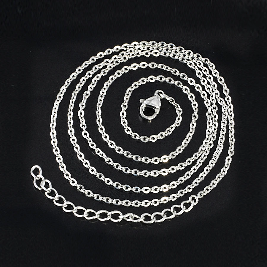 

Fashion Stainless Steel Necklace Chain Fit Floating Locket Necklace Pendant Diffuser Locket DIY Jewelry Making For Women
