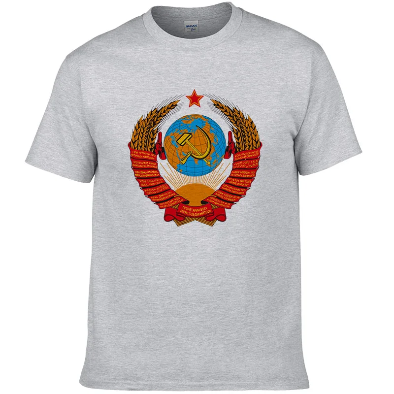 Новое поступление Мужская/женская футболка CCCP СССР Советская русская KGB серповидная армейская Футболка модная дизайнерская мужская футболка с рисунком#131 - Цвет: 15