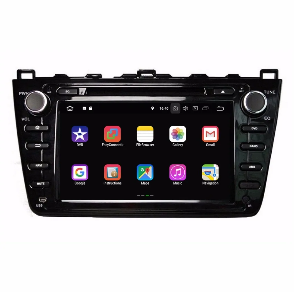 Best 1024*600 HD 8" Android 8.1 Car Radio GPS Multimedia Head Unit for Mazda 6 Ruiyi Ultra With 2GB RAM Bluetooth WIFI Mirror-link 2