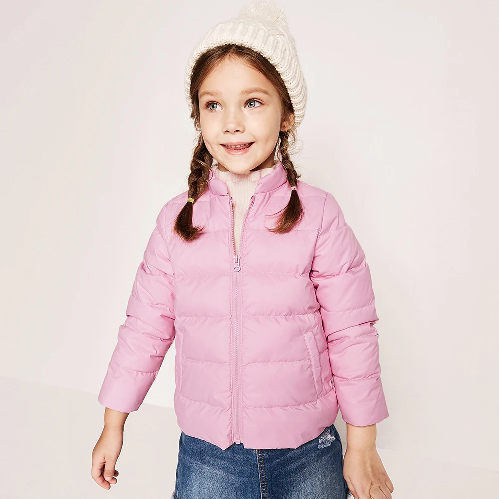 Balabala/зимний детский плотный длинный пуховик теплое однотонное пальто для девочек изящное приталенное пальто с принтом для девочек на-20 градусов