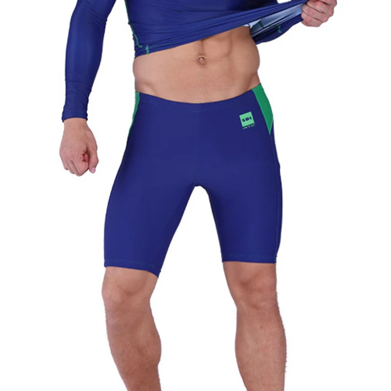 SABOLAY Racing Training Competitive Swimming Trunks Mens Swimwear