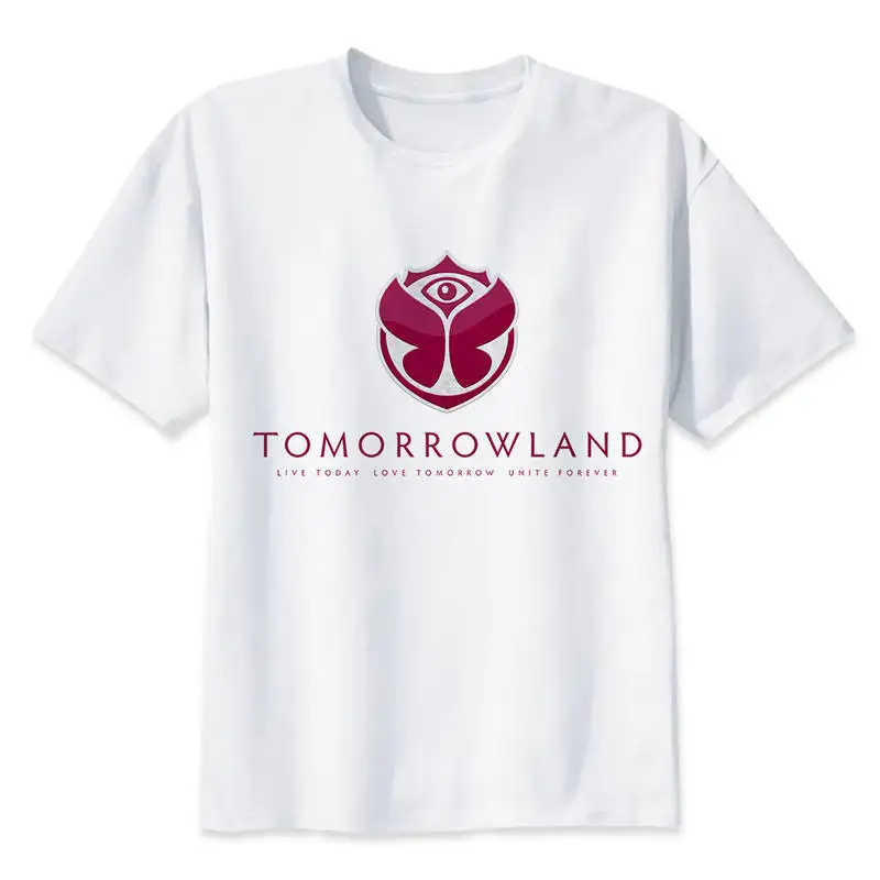 tomorrowland music festival t shirt print casual tshirt mens o neck t