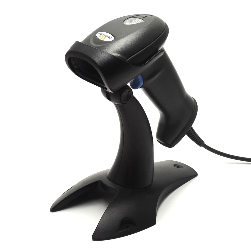 IPBS036 1D Barcode Scanner with Stand, handheld USB automatic laser
