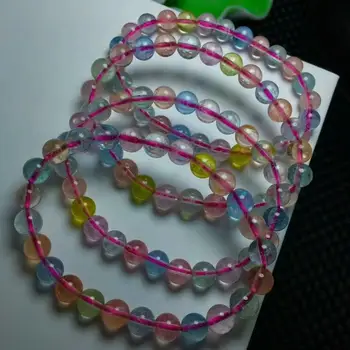 

Natural Morgan Stone Gemstone Round Beads Bracelet AAAA 7.8-7mm Free Shipping
