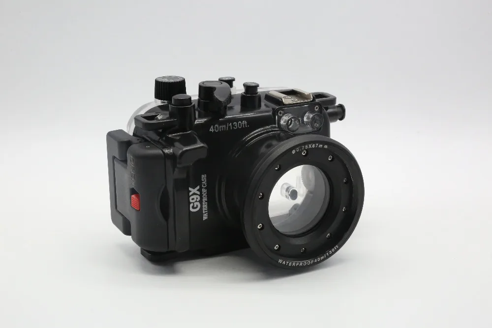 Meikon 40M 130ft  Waterproof Underwater Camera Housing Case for Canon PowerShot G9X