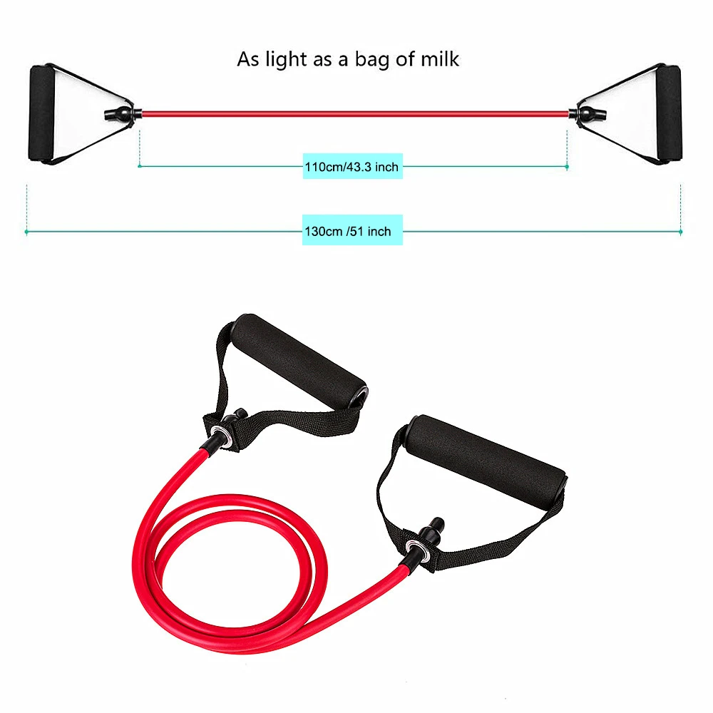 130 см 51 дюйм резиновая веревка для йоги лента для тренировка, Упражнение практическое обучение расширитель эластичные Эспандеры для фитнеса#2