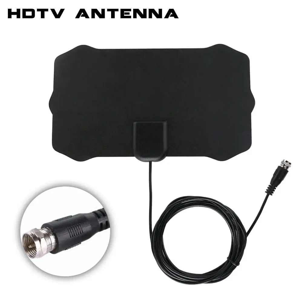 80 Miles 1080P Indoor Digital TV Antenna Signal Receiver Amplifier TV Radius Surf Fox Antena HDTV Antennas Aerial Mini DVB-T/T2