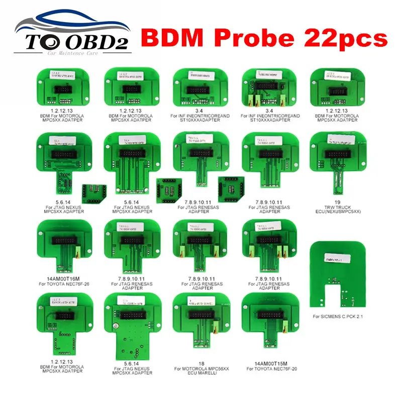 BDM зонд 22 шт. Полный Адаптеры для V7.020/V5.017/димспорт Применение вместе с рамка