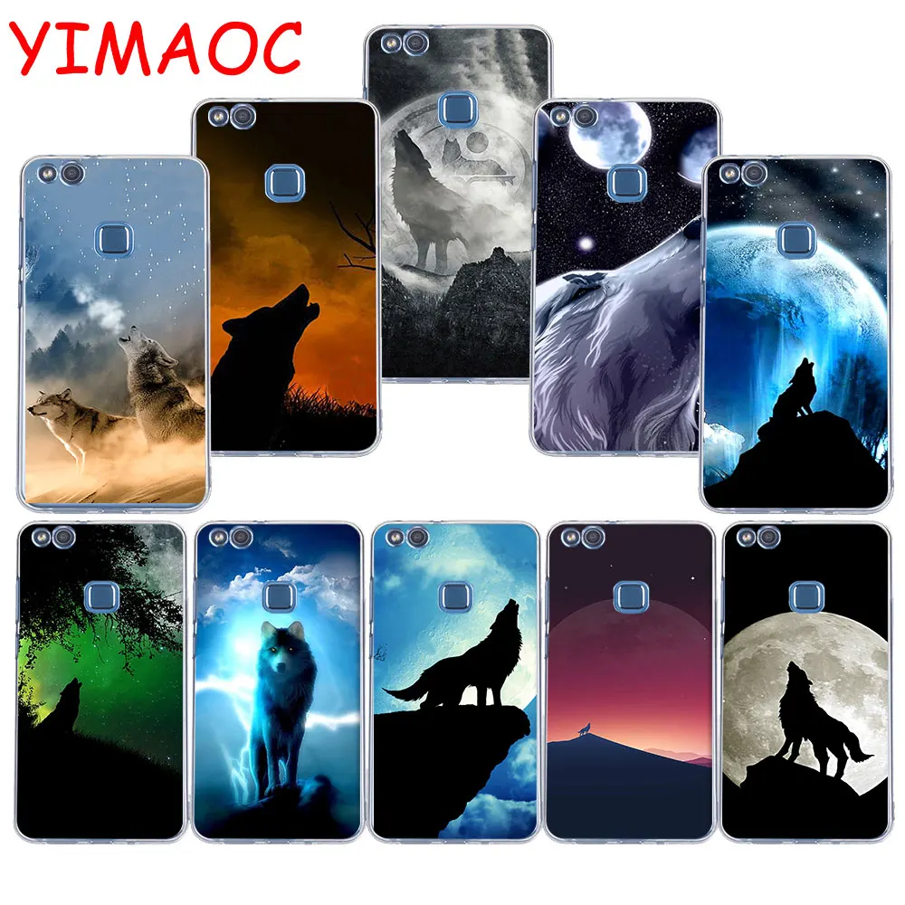 

YIMAOC 286z Wolf Moon Soft TPU Case for Huawei P20 Pro P10 P9 P8 Lite P Smart Mate 10 lite 20 pro