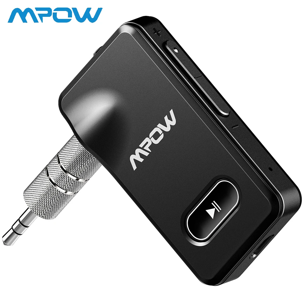 

Mpow Bluetooth 4.1 Receiver Portable Wireless 3.5mm Audio Adapter 5-Min Quick Charge Hands-free Calling Bluetooth Car Kit