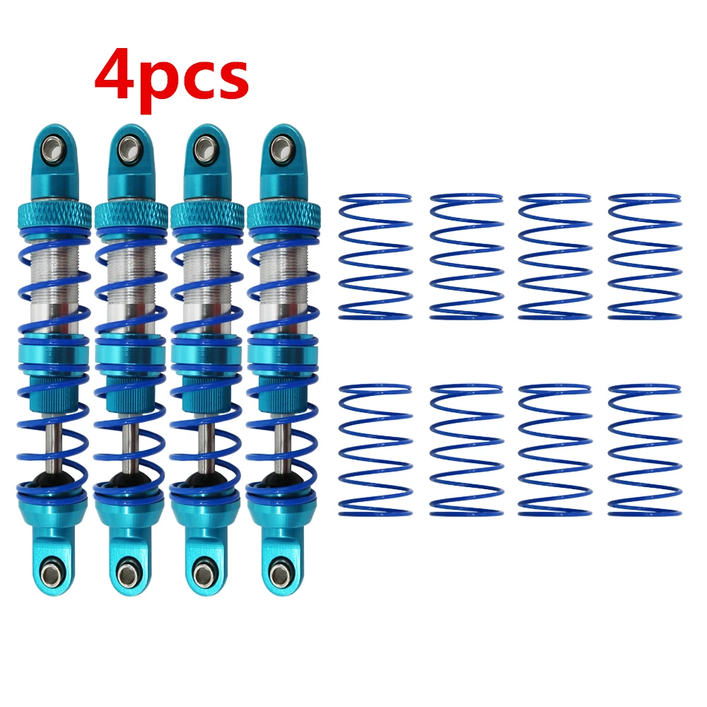 2 шт 4 шт металлический Амортизатор 70 80 90 100 110 120 масло Регулируемый для 1/10 RC Гусеничный осевой SCX10 Tamiya CC01 TRX-4
