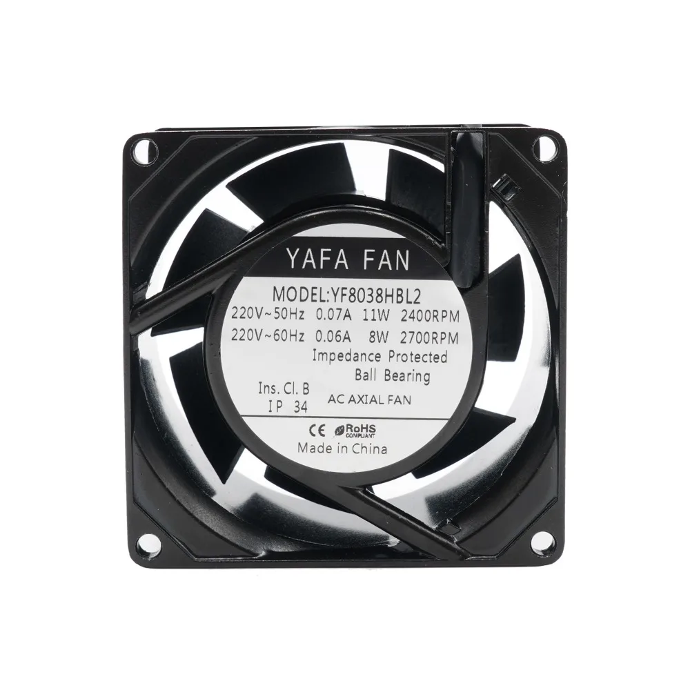 220v ball bearing 80x80x38mm 8cm double ball bearing high speed axial