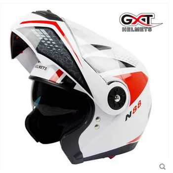 

men GXT G370 black red Flip Up Motorcycle Helmet Motocross Moto Racing knight Motorbike helmets made of ABS Colors