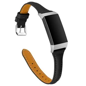 

Adjustable Leather Watch Band Strap T Shape Pin Buckled Wristband Wristwatch Bands Replacement Accessories for Fitbit Charge 3