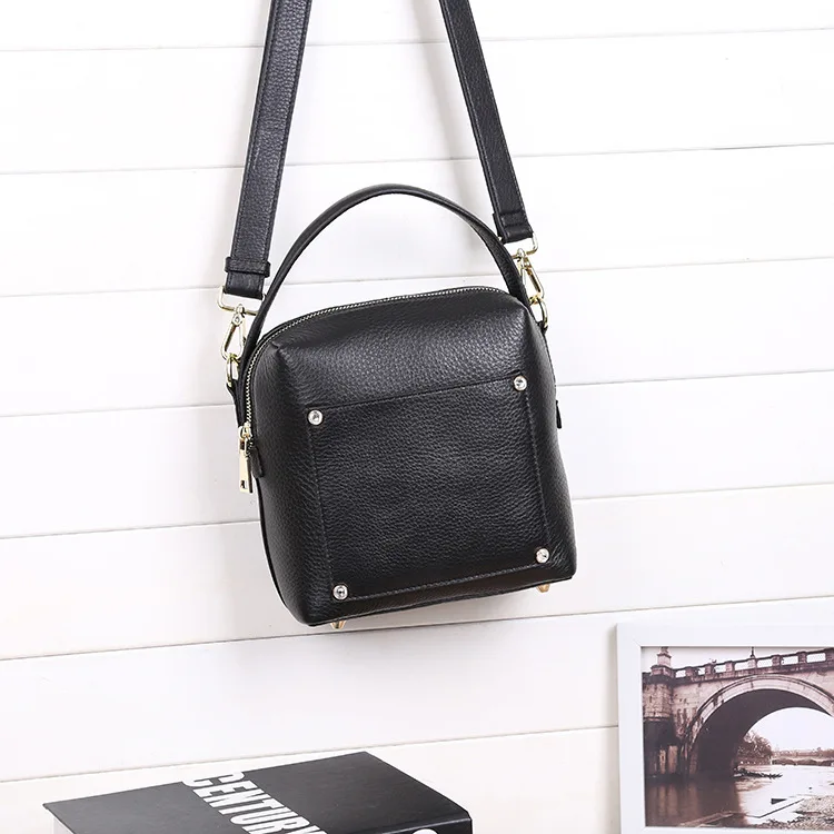 Women genuine leather handbag 14-2