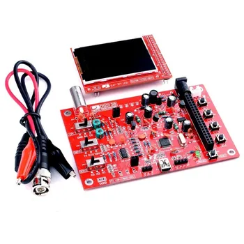 

2.4"DIY TFT DSO138 Digital Oscilloscope Kit 200KHz Tester 1Msps Bandwidth Probe Electronic Production Oscilloscope Kit Suite