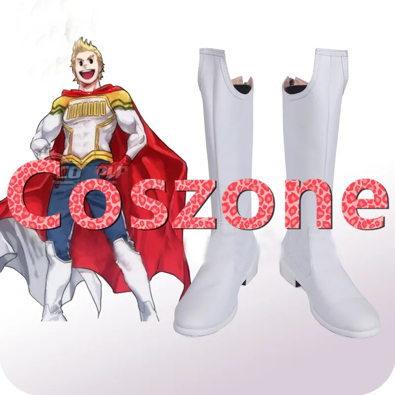 My Hero Academia Boku No Hero Academia Mirio Togata White Shoes Cosplay Boots (1)