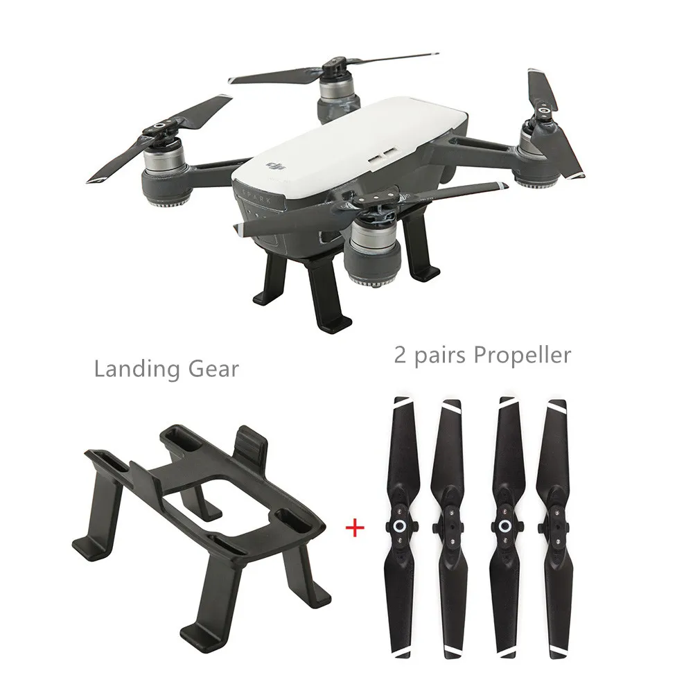 Landing Gear heightening Landing foot + 2 pairs Propeller blade Prop For DJI SPARK Accessories 1 (2)