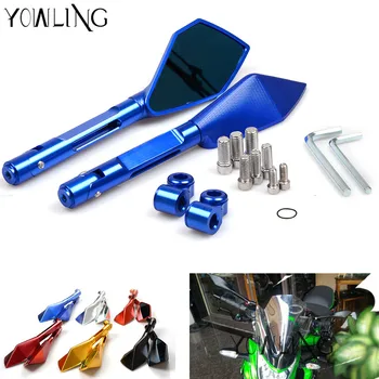 

Motorcycle Mirrors motorbike moto CNC Rearview side Mirror For YAMAHA YZF R25 R15 R6 R125 kawasaki z750 Z800 FZ8 FZ1 FZ6R mt09