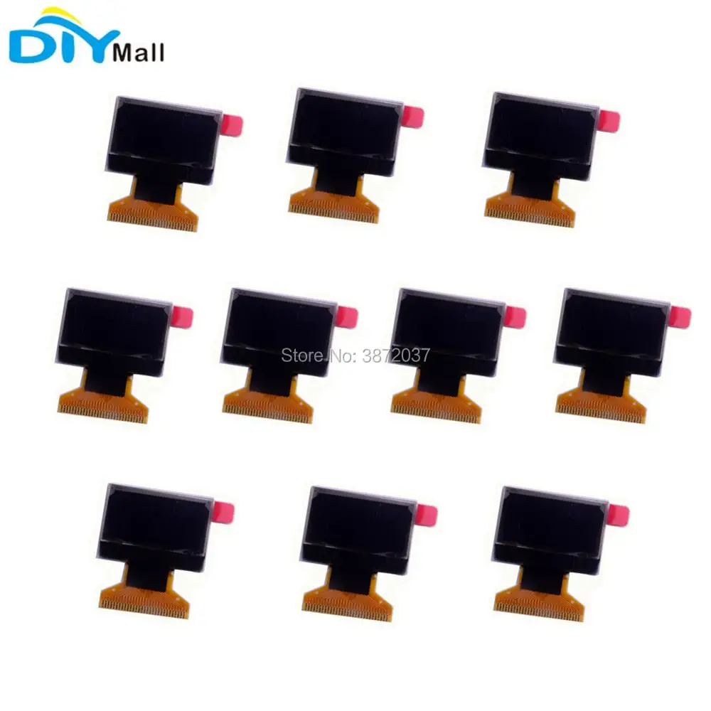 

10pcs/lot 0.96" 0.96inch Blue OLED Display Module LCD Screen 128X64 I2C IIC Serial