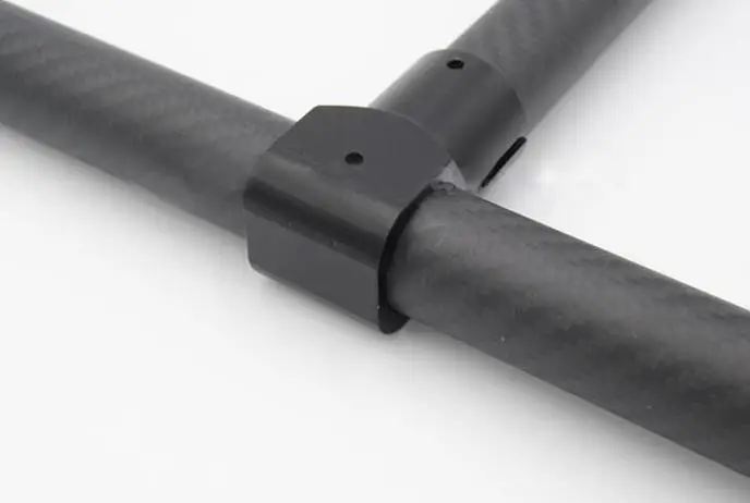 Carbon fiber tube connector Multi axis aircraft Landing gear Aluminum Alloy three channel Tripod 30mm turn