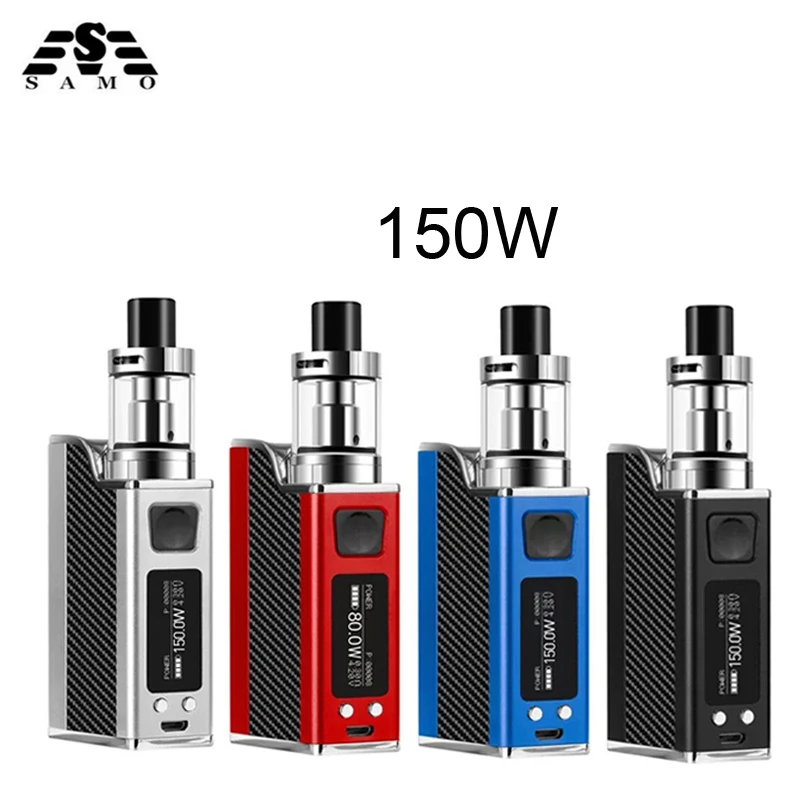 

Electronic Cigarette 150w Box Mod kit 1500mAh build in battery with 2.0ml Tank vaporizer temperature control vape