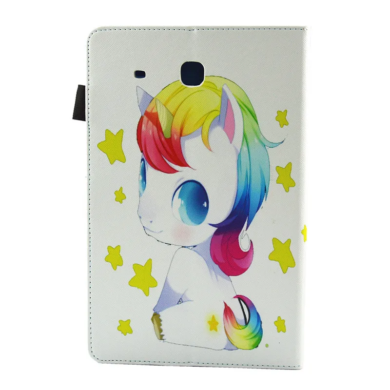 Wekays For Samsung Tab E T560 Cute Cartoon Unicorn Leather Fundas Case For Samsung Galaxy Tab E 9.6