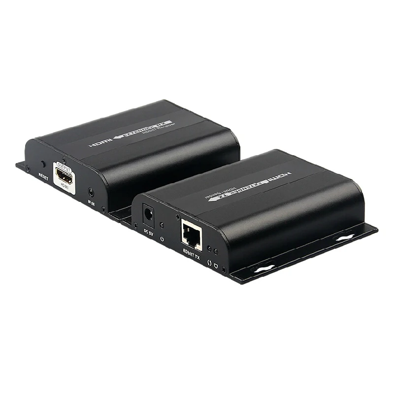 К 120 м HDMI HDBitT удлинитель LKV383 с ИК-усилителем одним cat6/6e кабелем(отправитель и приемник в комплекте