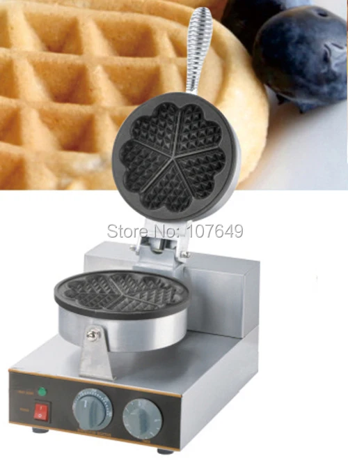 Hot Sale 110v 220V Commercial Use Electric Heart Waffle Maker Iron Machine Baker