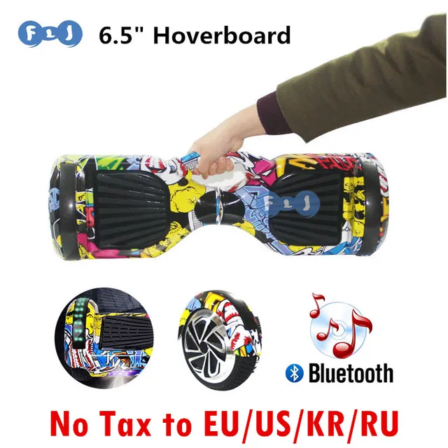 FLJ Hoverboard балансируя скутер с Ручкой Bluetooth Динамик ПРИВЕЛО Скейтборд Два Колеса Умный Баланс drift Hover Доска