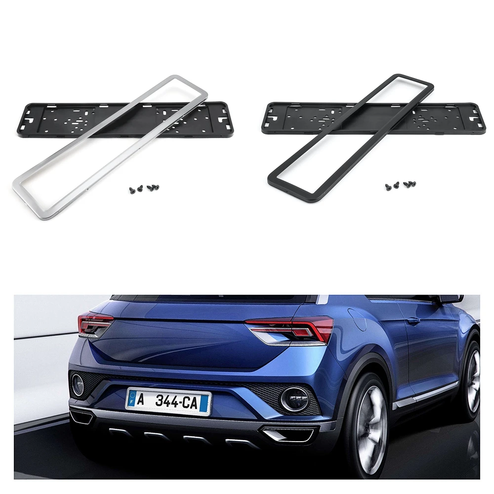 Metal Frame Steel Holder For European Euro License Plate Stainless New BMW