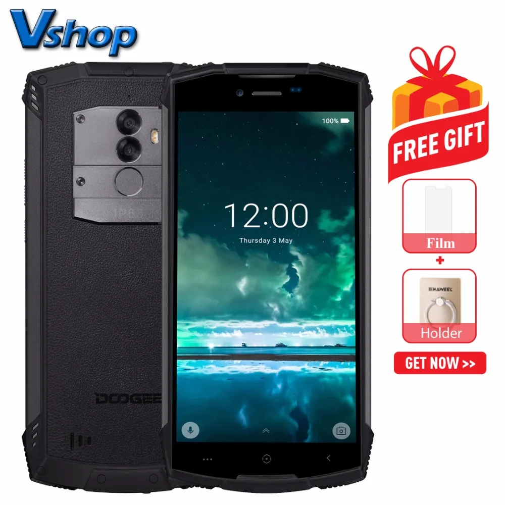 DOOGEE S55 смартфон с 5 5-дюймовым дисплеем восьмиядерным процессором ОЗУ 4 Гб ПЗУ 64 ГБ