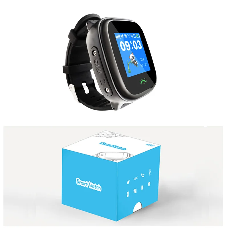 Waterproof GPS global watch phone positioning Boy Gril Wearable With Sim Card Kids Wrist Mobile phone App For Android IOS HOMTOM