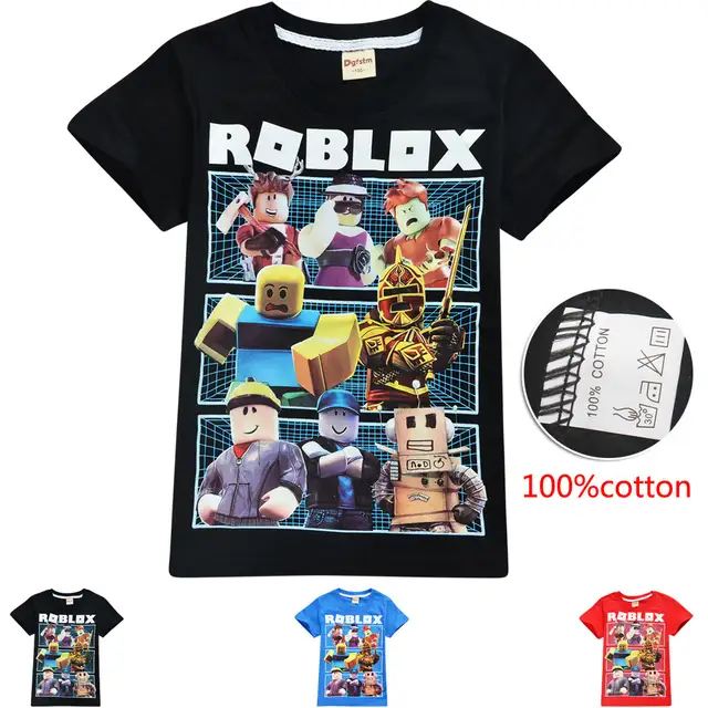 2019 new game roblox t shirt printed summer short sleeve t shirt child tops tees boys girls clothes kids casual clothing outfits roblox t shirt maker