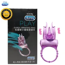 Durex Vibrating Ring Little Devil Waterproof Clitoral Bullets Sex Vibrator for Couple Adult Sex Toys Products for Men