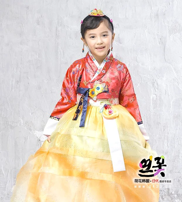 

Girls Tutu Dress Korean Traditional Dress Girls Princess Costumes Ancient Korea Hanbok Kids Show Stage Dance Clothing