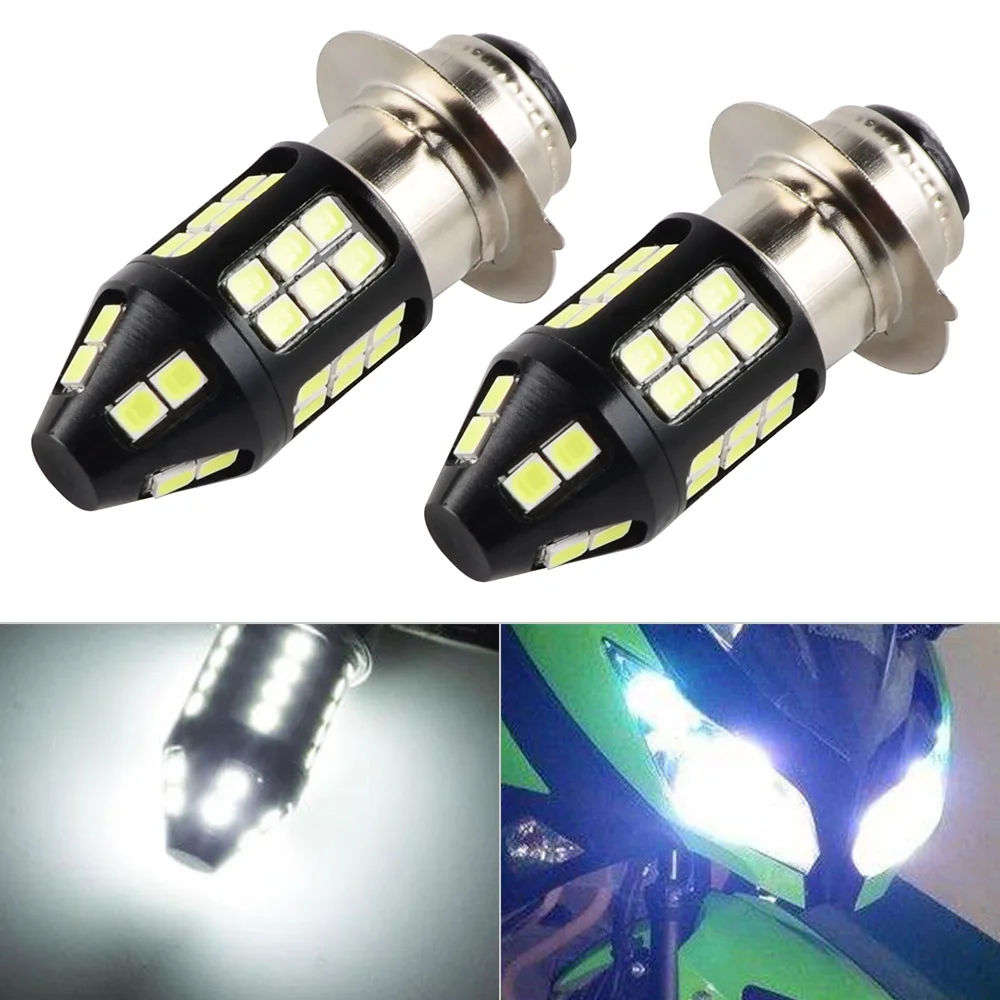 2Pcs 80W Super White LED Headlights Bulbs Upgrade Yamaha ATVS YFM350 400 450 660 700 Raptor Blaster 200 Banshee 350