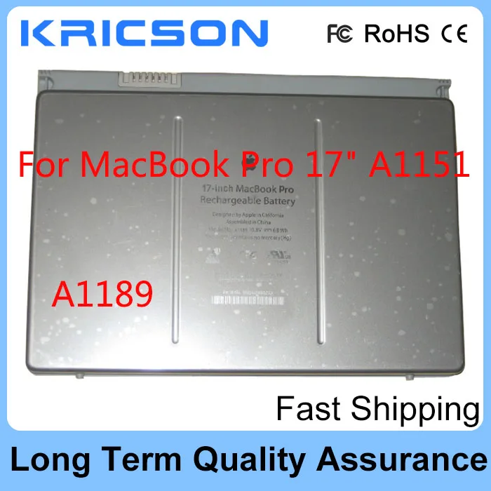 New battery A1189 For font b Apple b font font b MacBook b font Pro A1189
