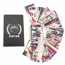 SGDOLL 2017 KPOP BTS Bangtan Boys New Album WINGS Photo Poster 30pcs Set Lomo Card Gift Fans Collection 16112206