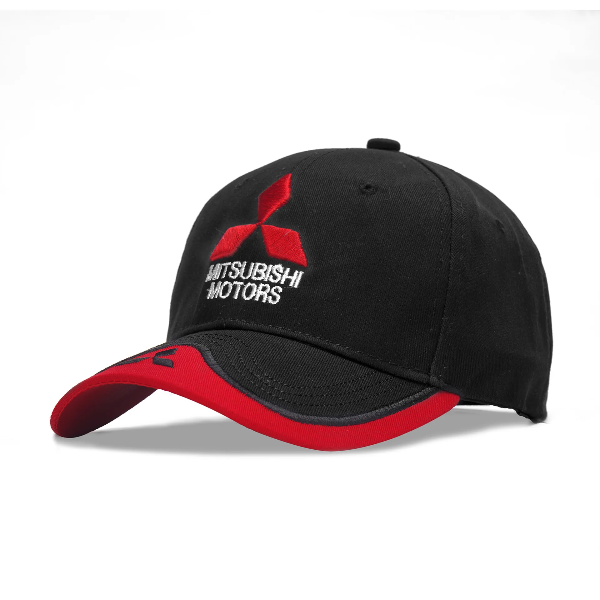 

2019 New 3D Embroidery Mitsubishi Hat Cap Car Logo MOTO GP Racing F1 Baseball Cap Adjustable Casual Trucker Hats Sun Hat