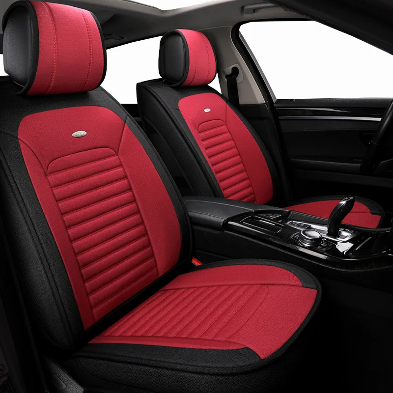 

New Flax Universal auto Car seat covers For Opel Astra h j gmokka insignia mokka corsa ampera car automobiles accessories style